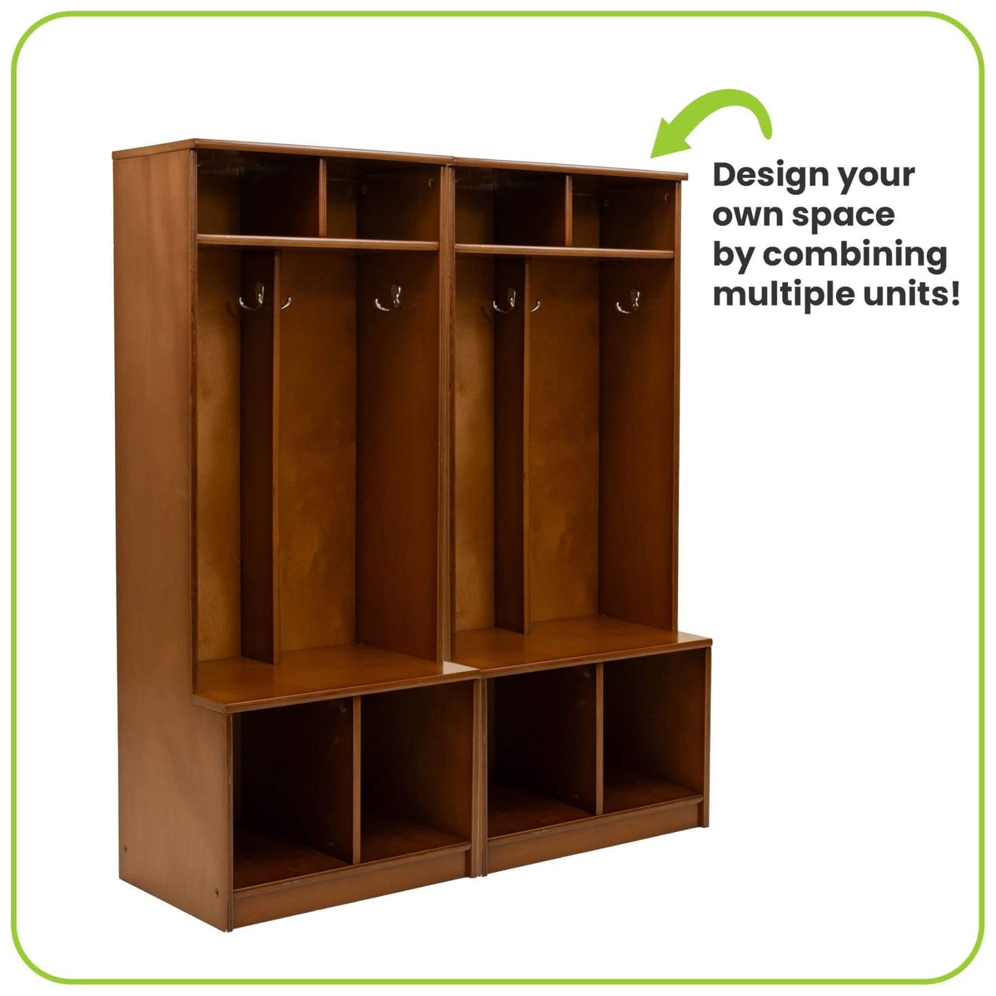 Little Partners Learn 'N Store Cubby, designed to be combined for larger spaces.