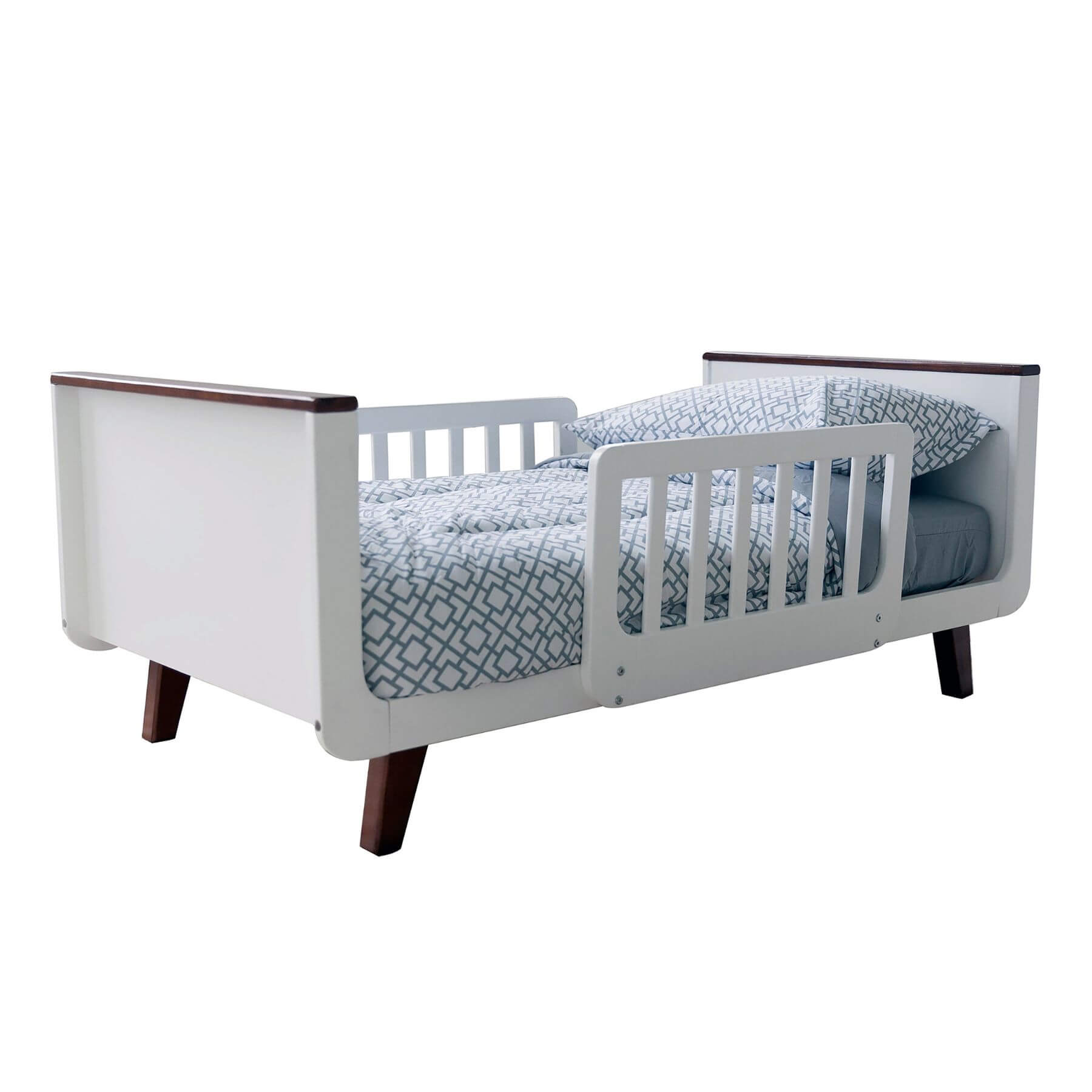 Little Partners MOD Toddler Bed Espresso & White