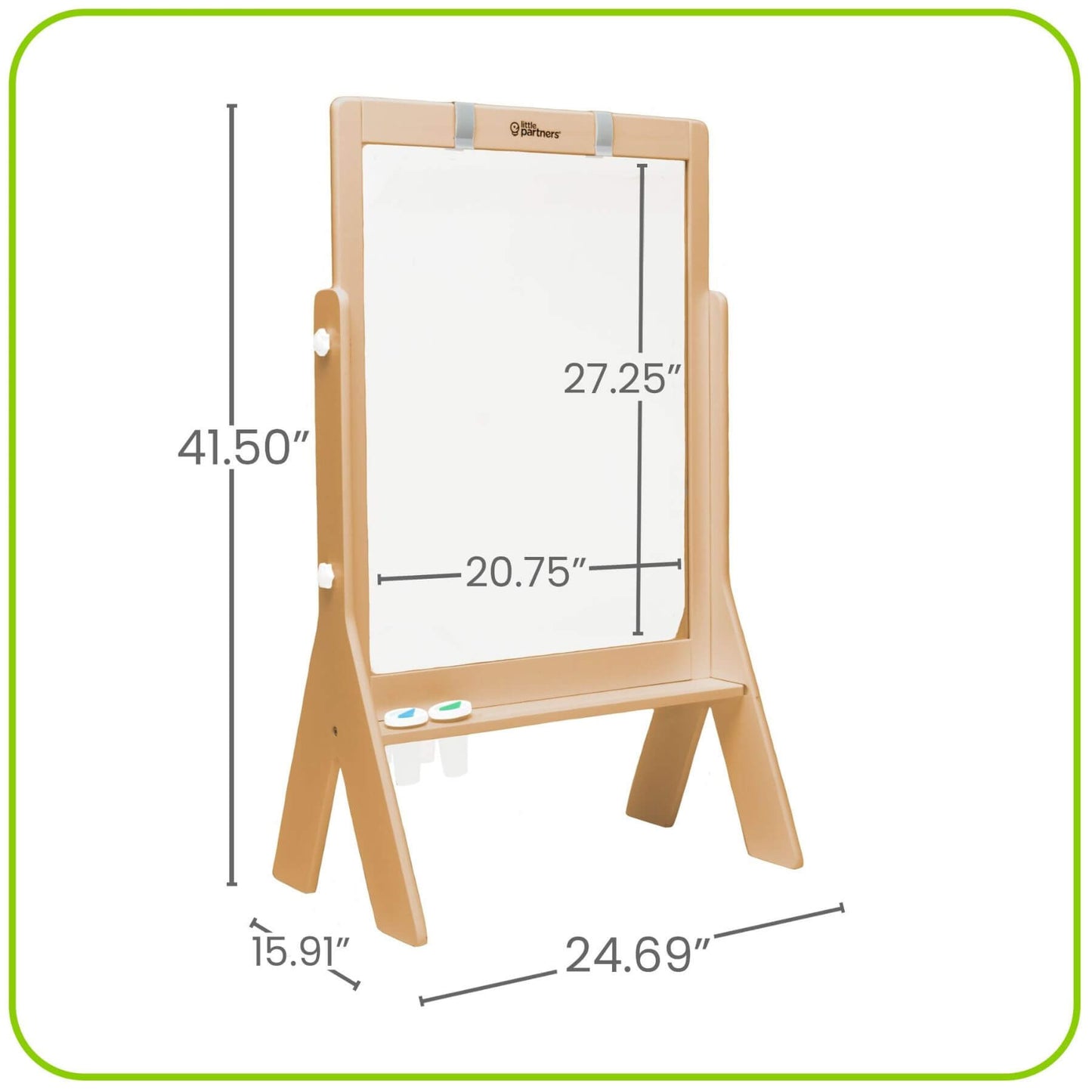 Little Partners Peek-A-Boo Easel Natural
