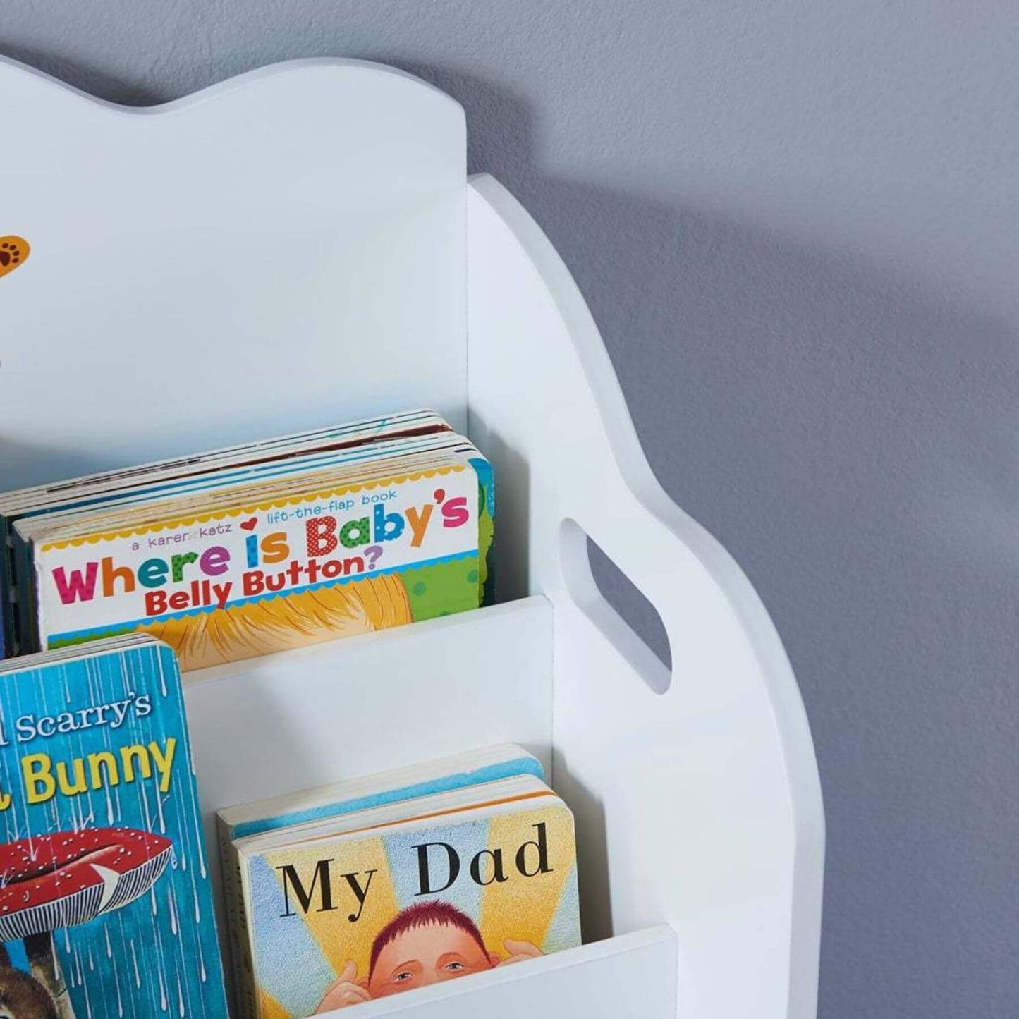 Close-up of Maison Kids Bookcase with Toy Storage