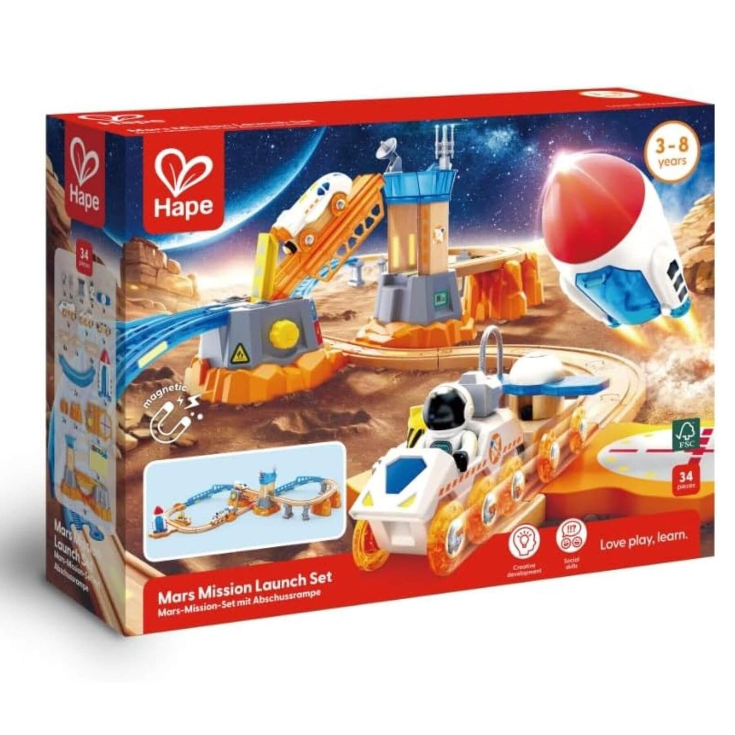 Packaged Hape Mars Mission Launch Set