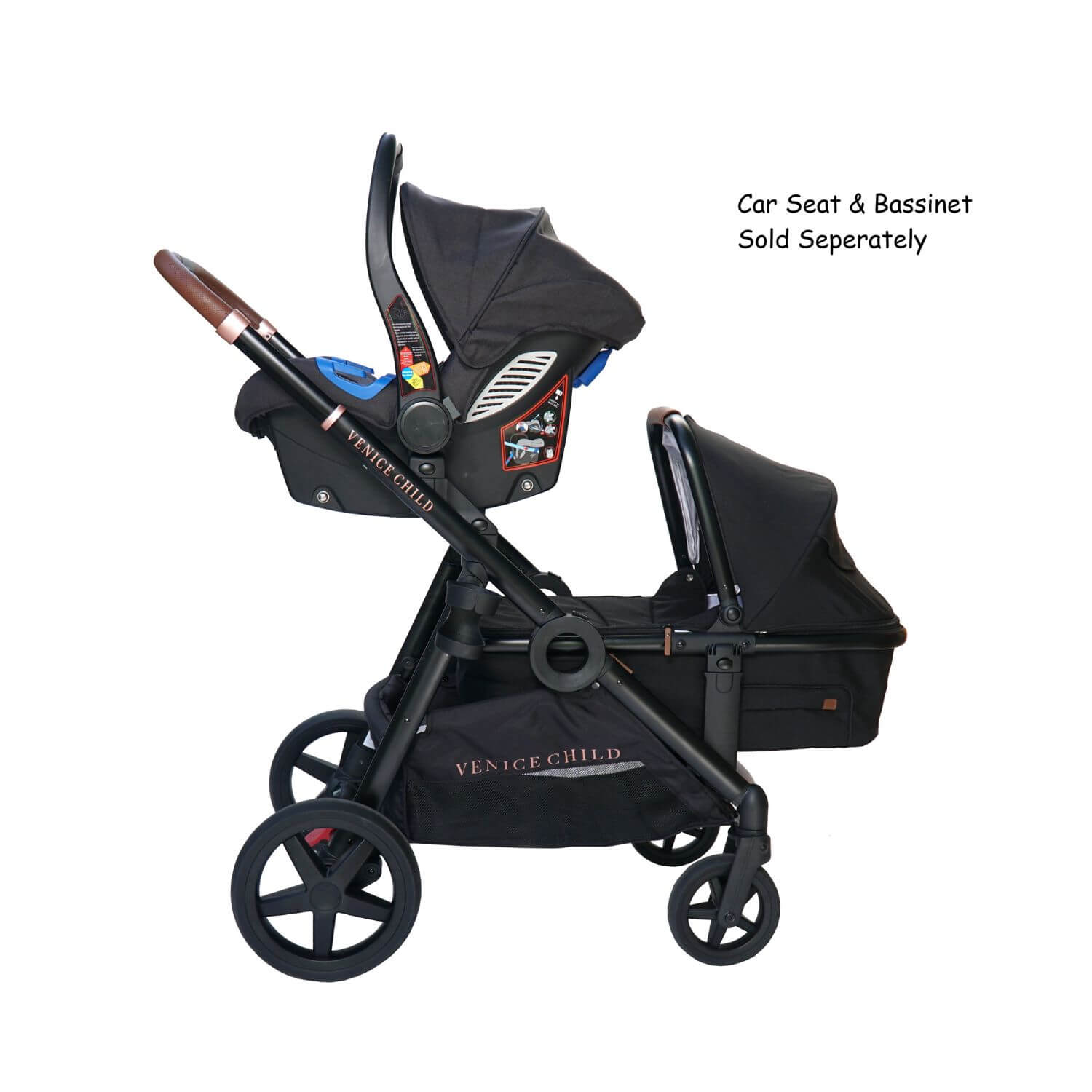 Venice Child Maverick Single to Double Stroller | Eclipse