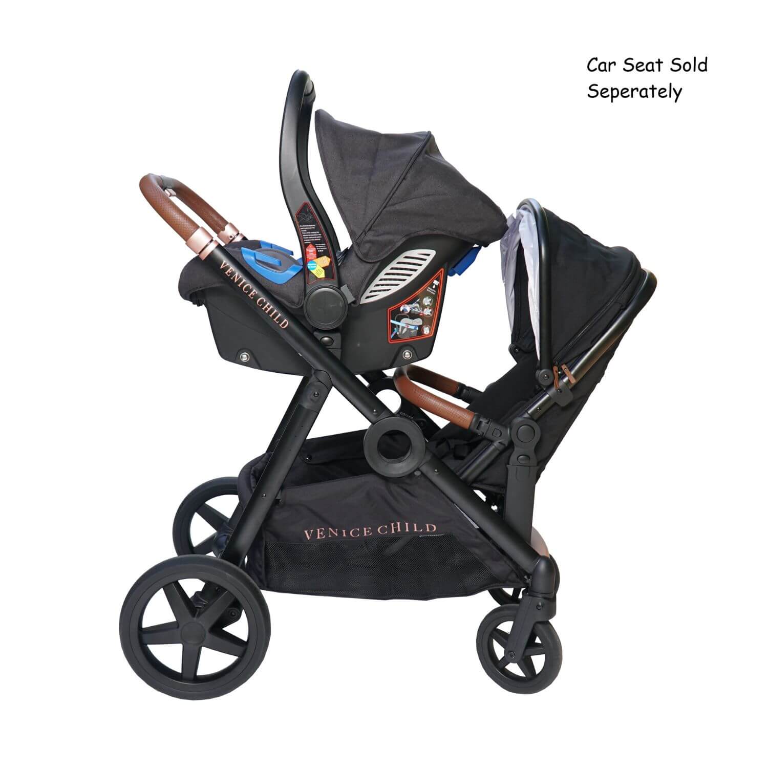 Venice Child Maverick Single to Double Stroller | Eclipse