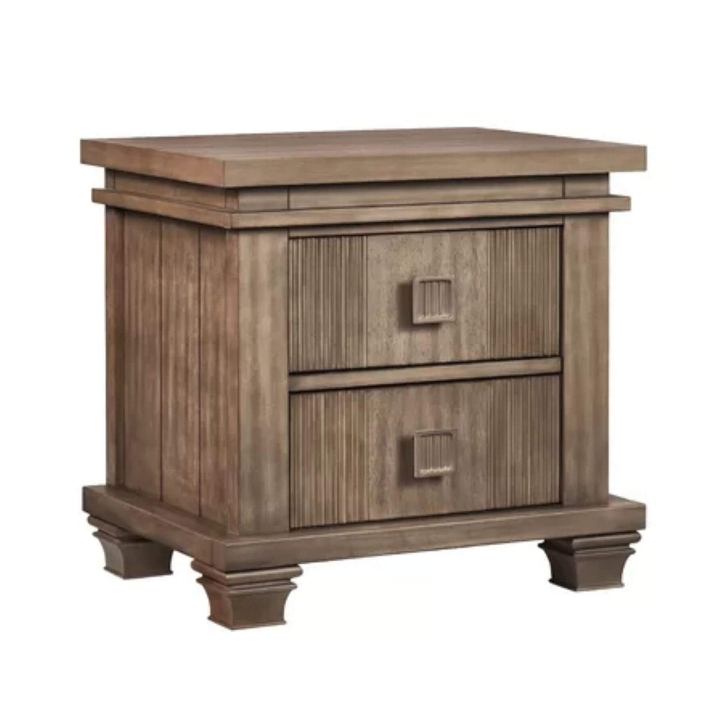 Mayfield 2 Drawer Nightstand Amber Brown
