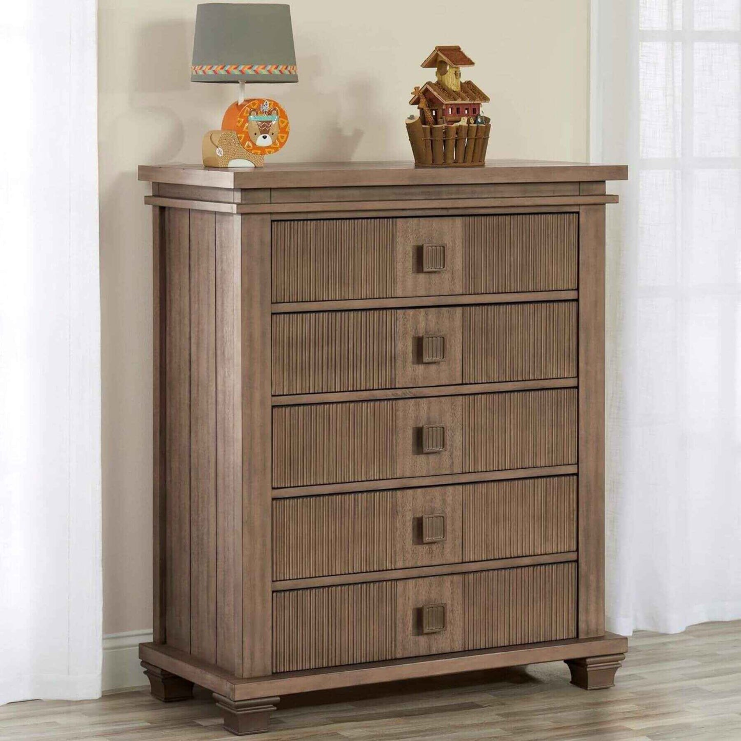 Soho Baby Mayfield 5 Drawer Chest Amber Brown