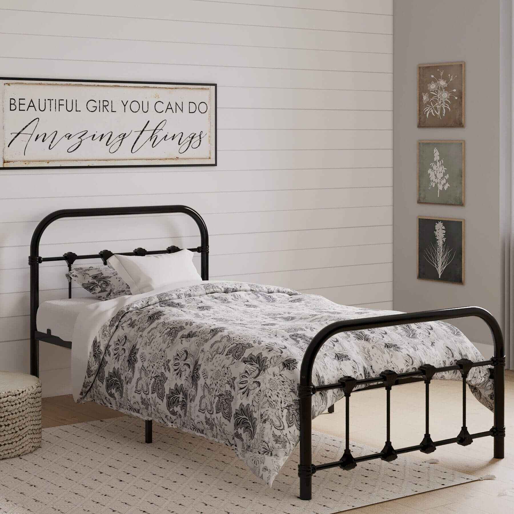 Busy Kids Furniture Melissa Twin Bed Black