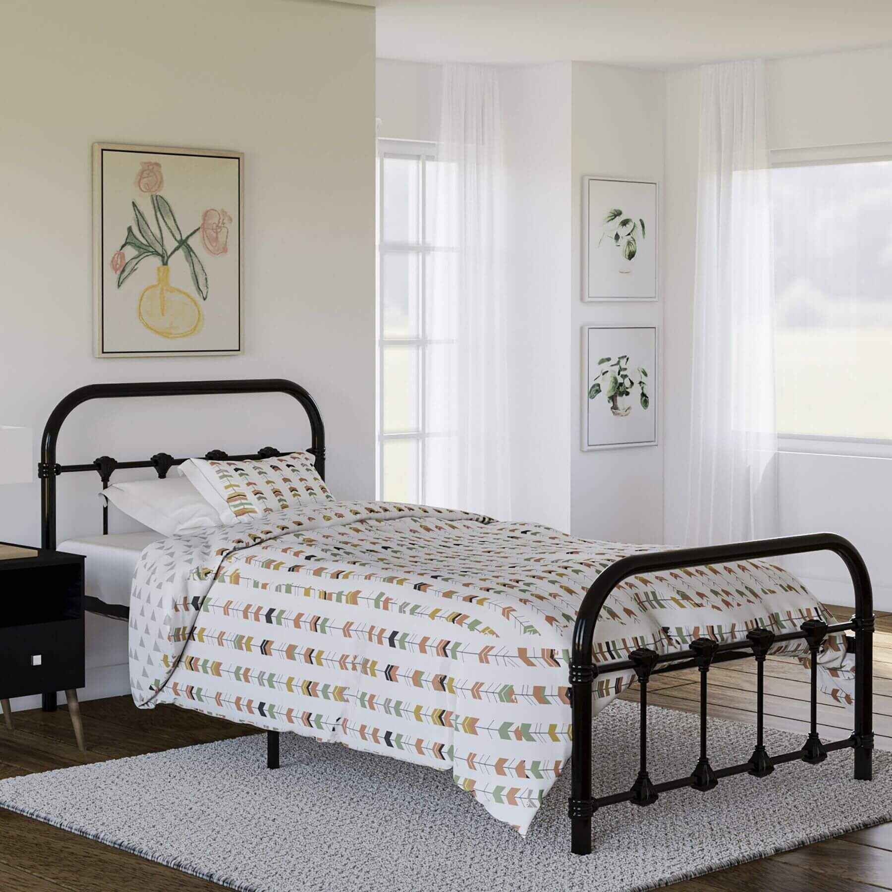 Busy Kids Furniture Melissa Twin Bed Black