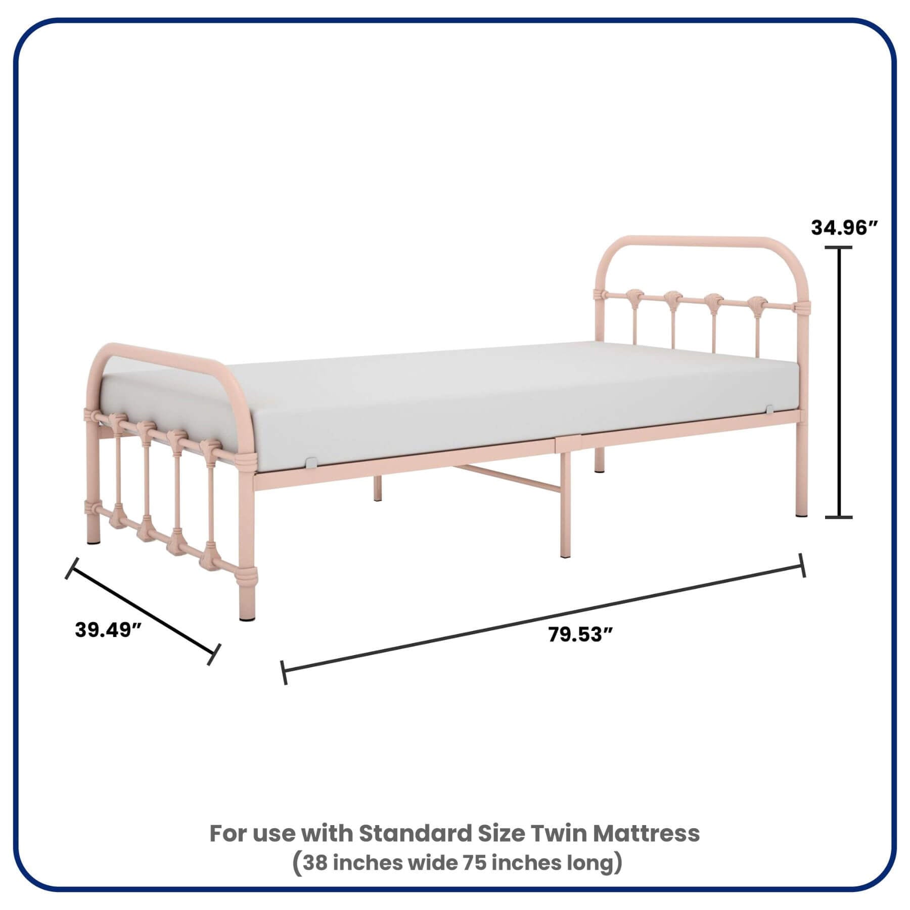 Busy Kids Furniture Melissa Twin Bed Clay