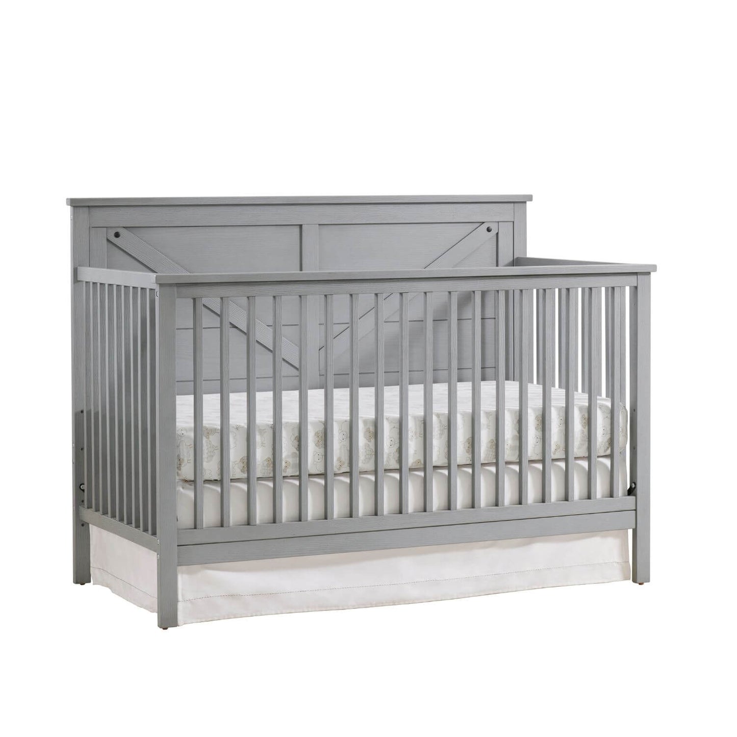 Oxford Baby Montauk 4-in-1 Convertible Crib | Farmhouse Gray