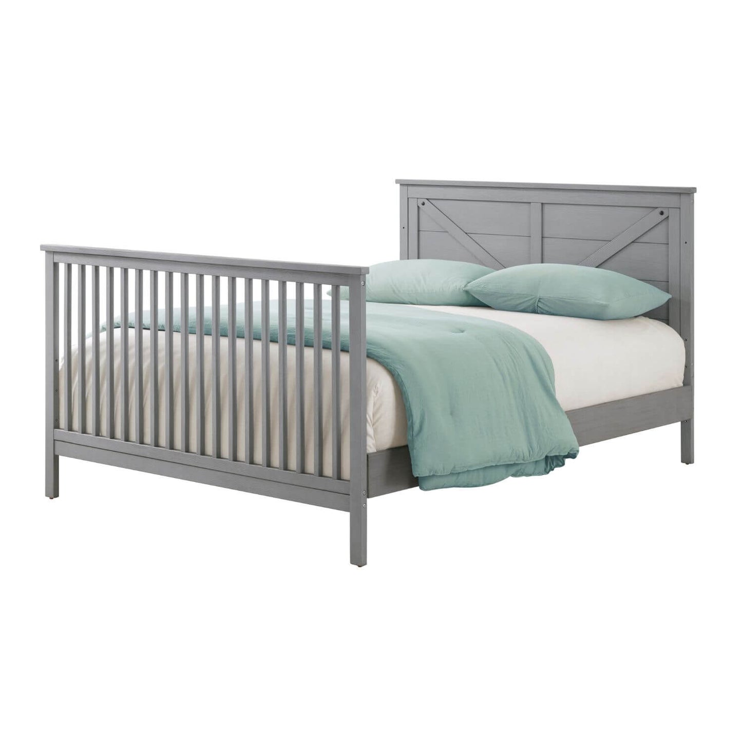 Oxford Baby Montauk 4-in-1 Convertible Crib | Farmhouse Gray