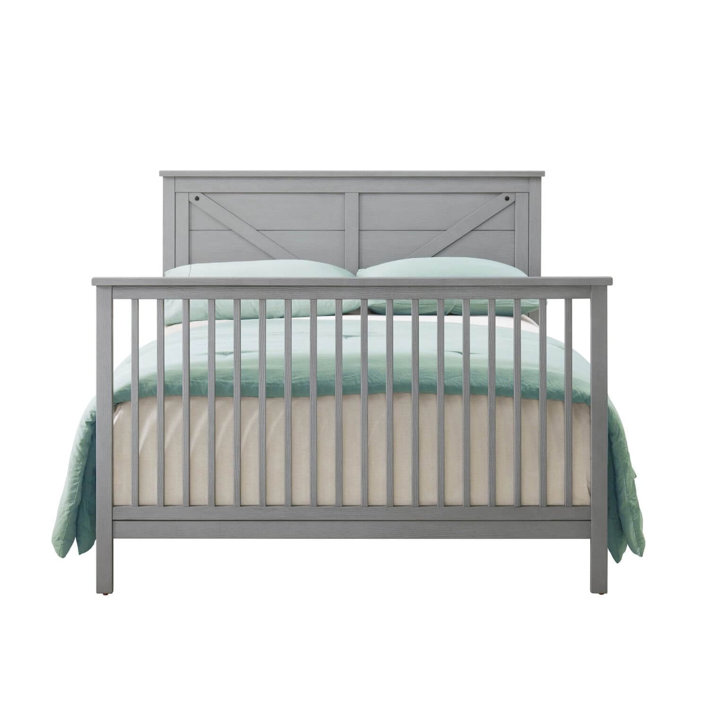 Oxford Baby Montauk 4-in-1 Convertible Crib | Farmhouse Gray