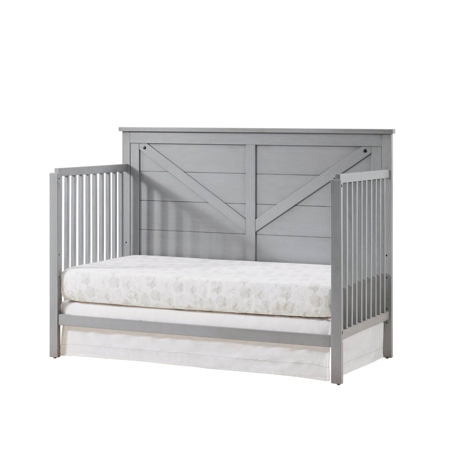 Oxford Baby Montauk 4-in-1 Convertible Crib | Farmhouse Gray