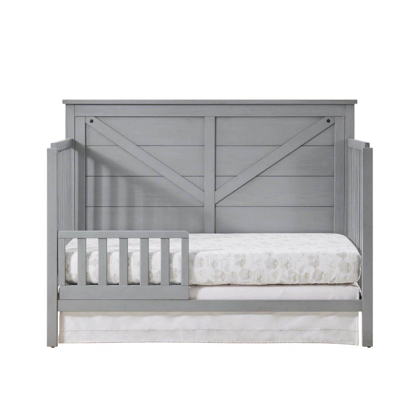 Oxford Baby Montauk 4-in-1 Convertible Crib | Farmhouse Gray