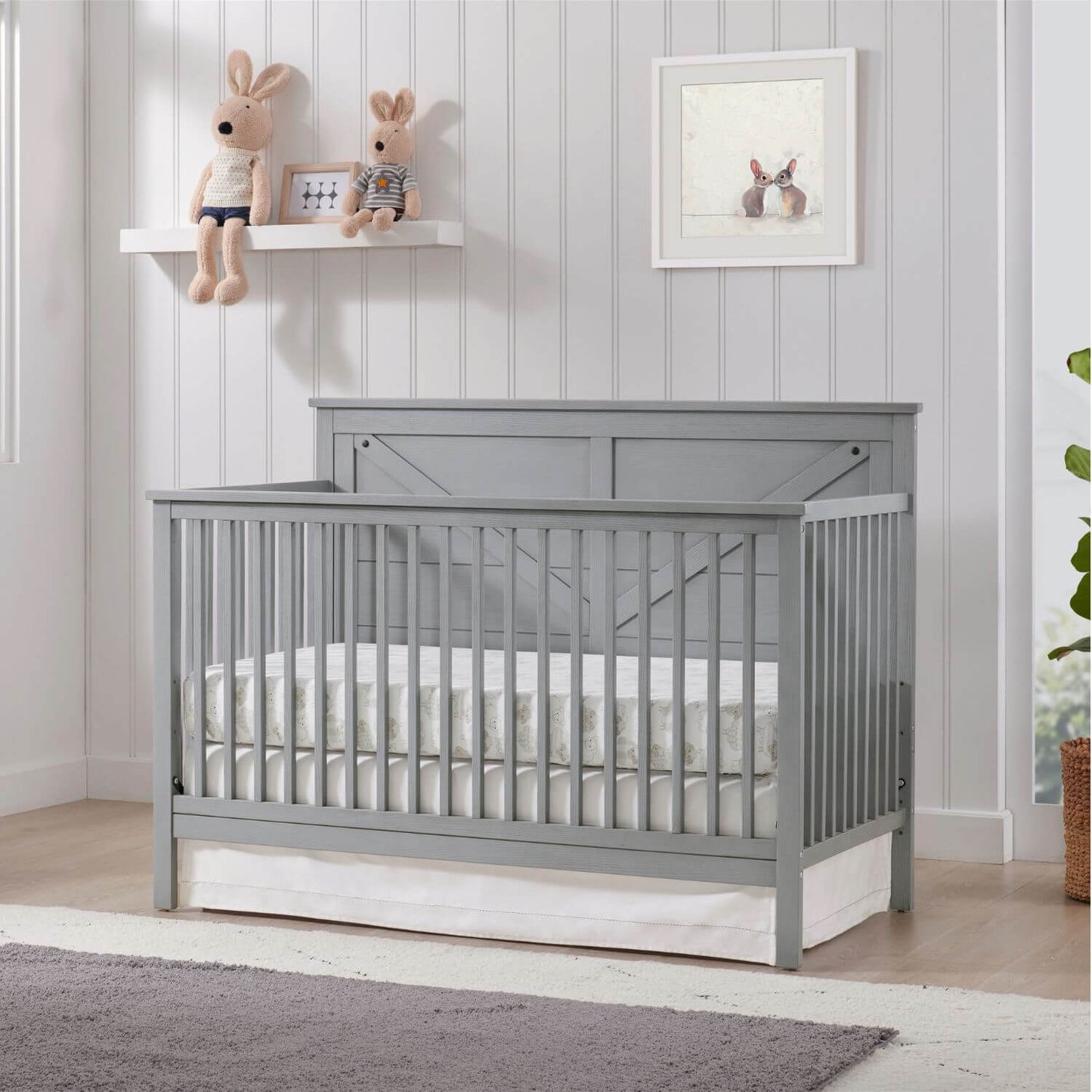 Oxford Baby Montauk Full Bed Conversion Kit | Farmhouse Gray