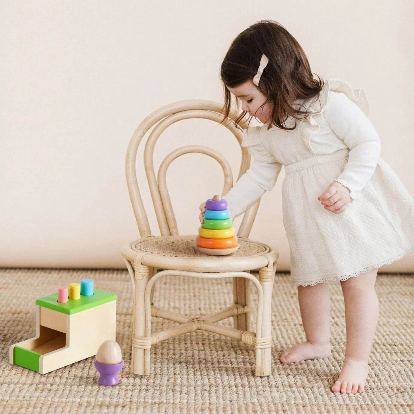 Baby Playing Tiny Land® Montessori Toys Set for Infants