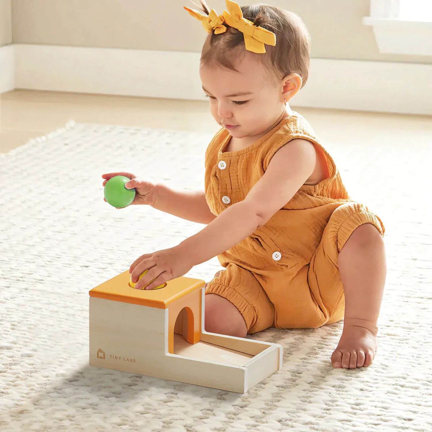 Girl Playing Montessori Toys Set for Infants