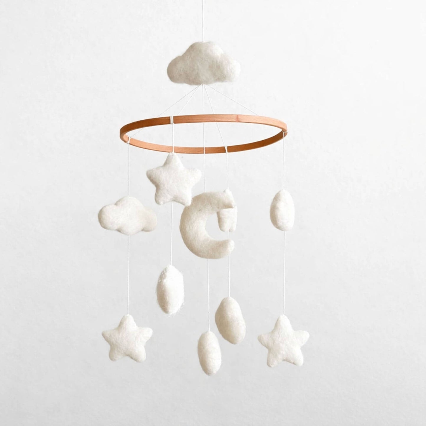 Ganapati Crafts Co. Moon & Stars Baby Mobile