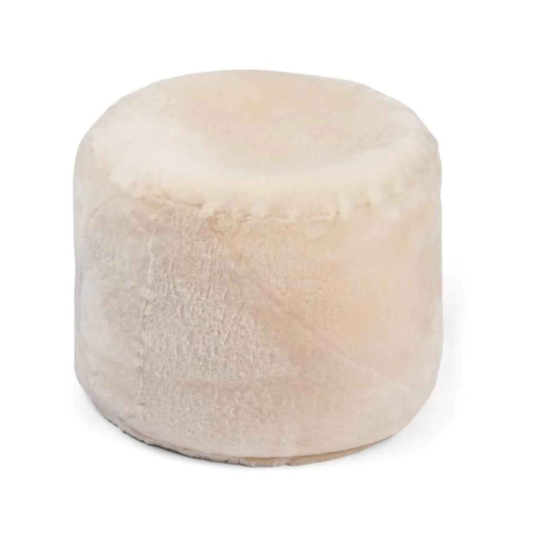 Natures Collection Round Pouf Natural