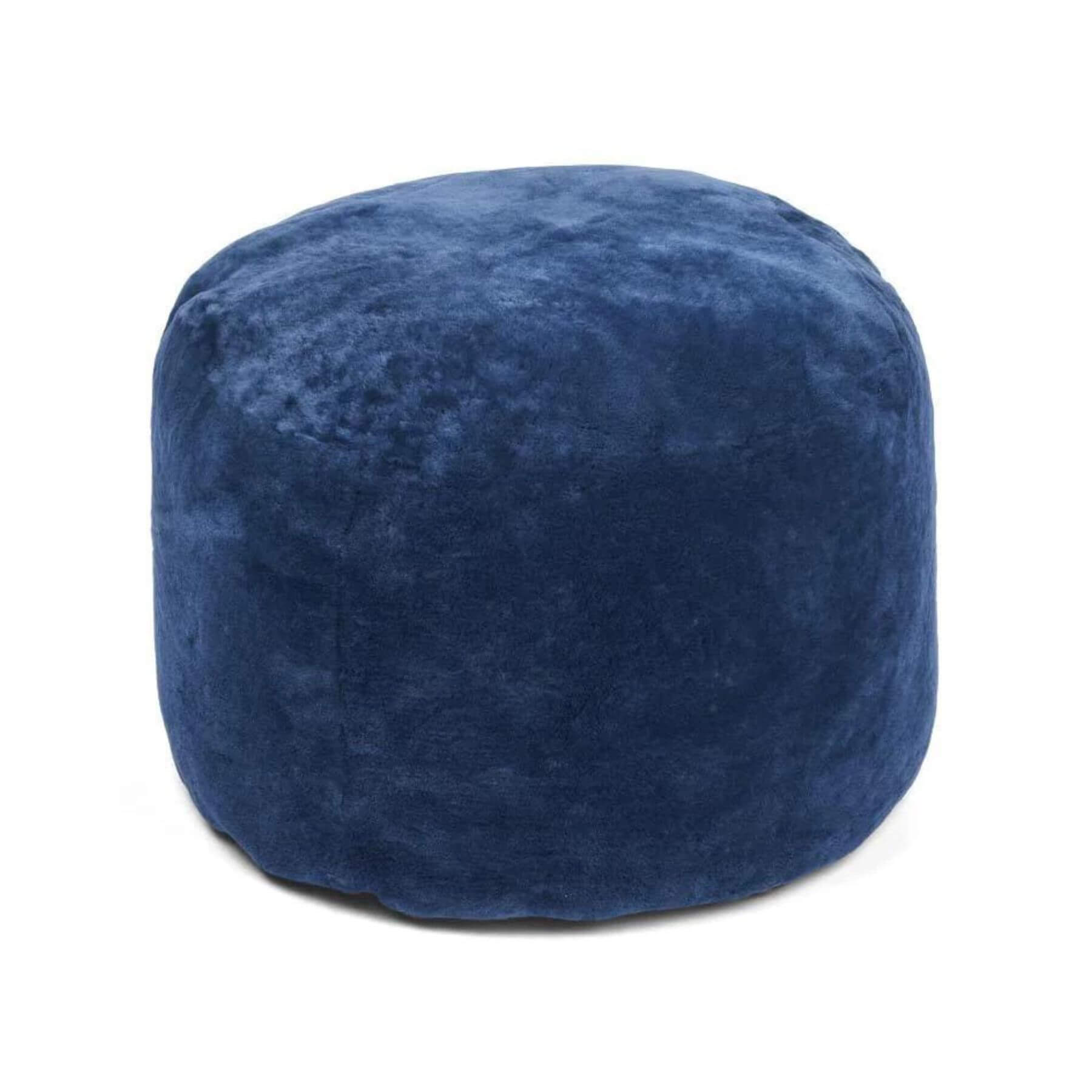 Natures Collection Round Pouf Navy Blue