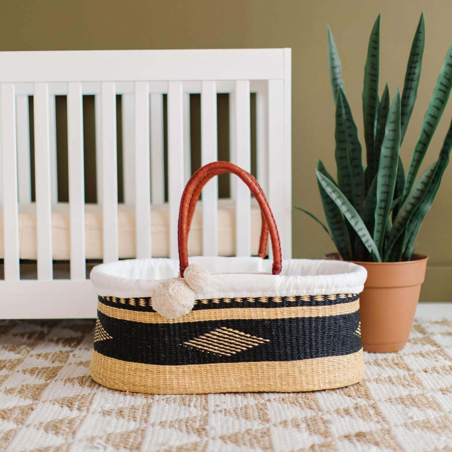 Plum+Sparrow Nightfall No Hood African Moses Basket