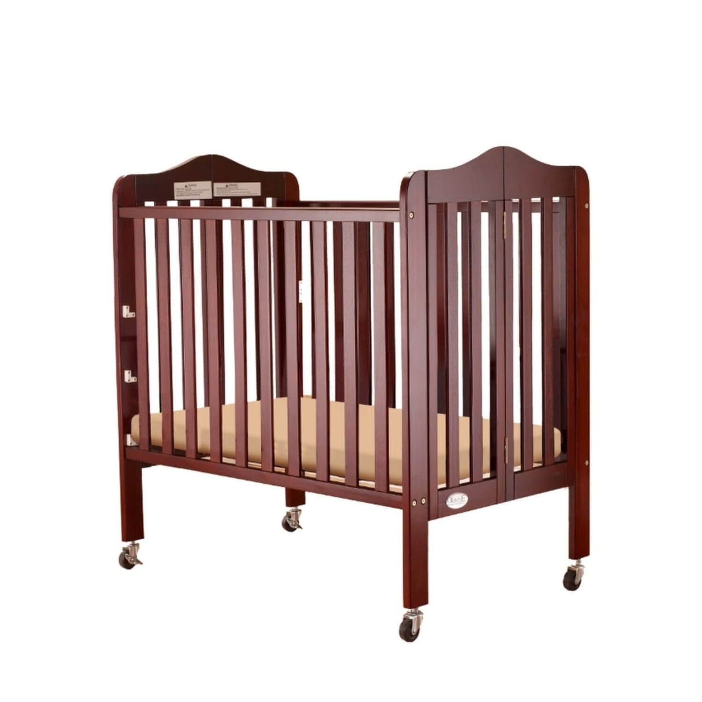 Orbelle Noa Three level Mini Portable Crib Cherry