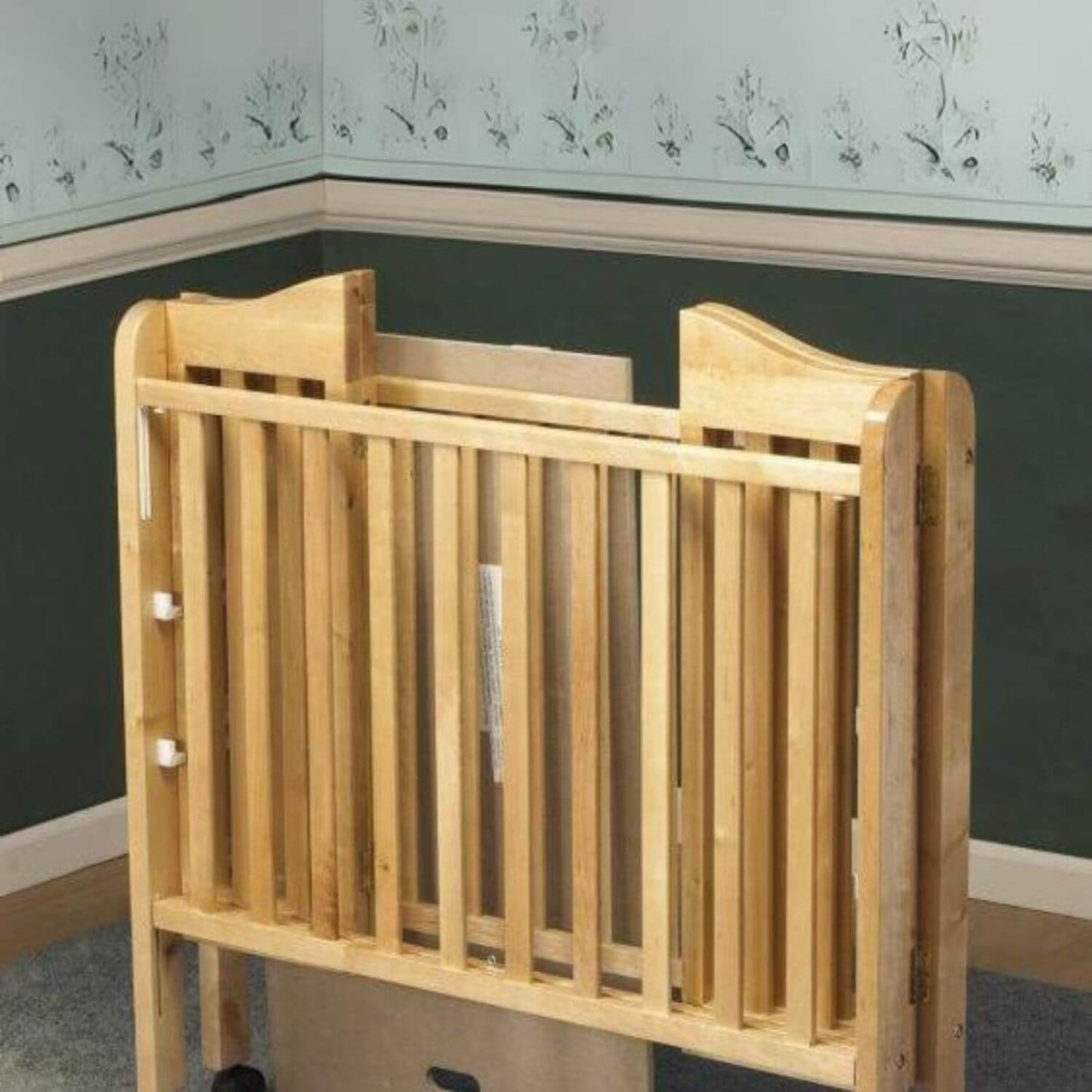 Orbelle Noa Three level Mini Portable Crib Natural - Folded
