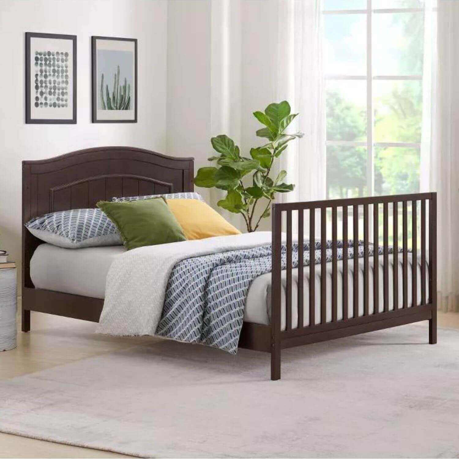 Oxford Baby Nolan 4-in-1 Convertible Crib | Espresso