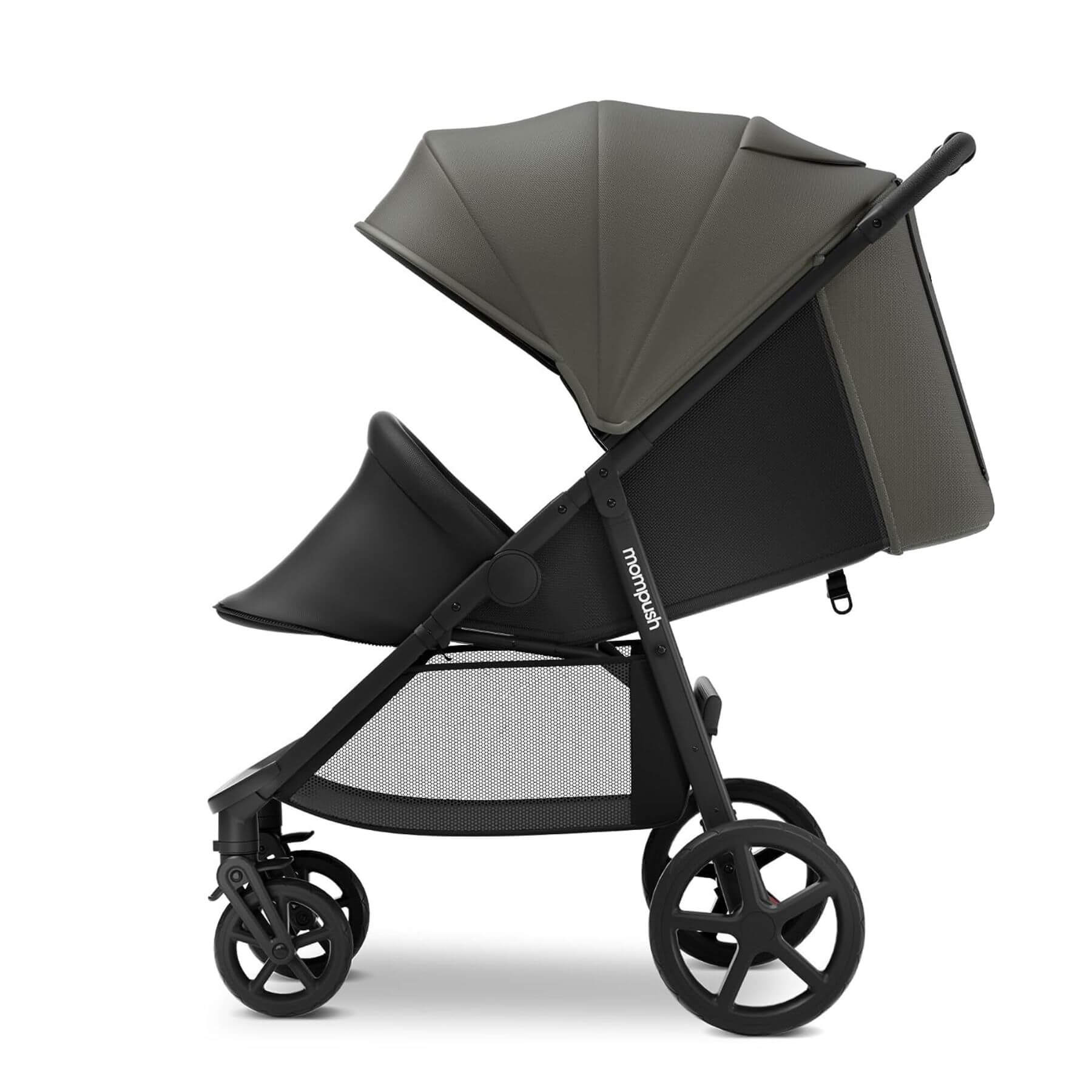 Side View of Mompush Nova Baby Stroller Forest