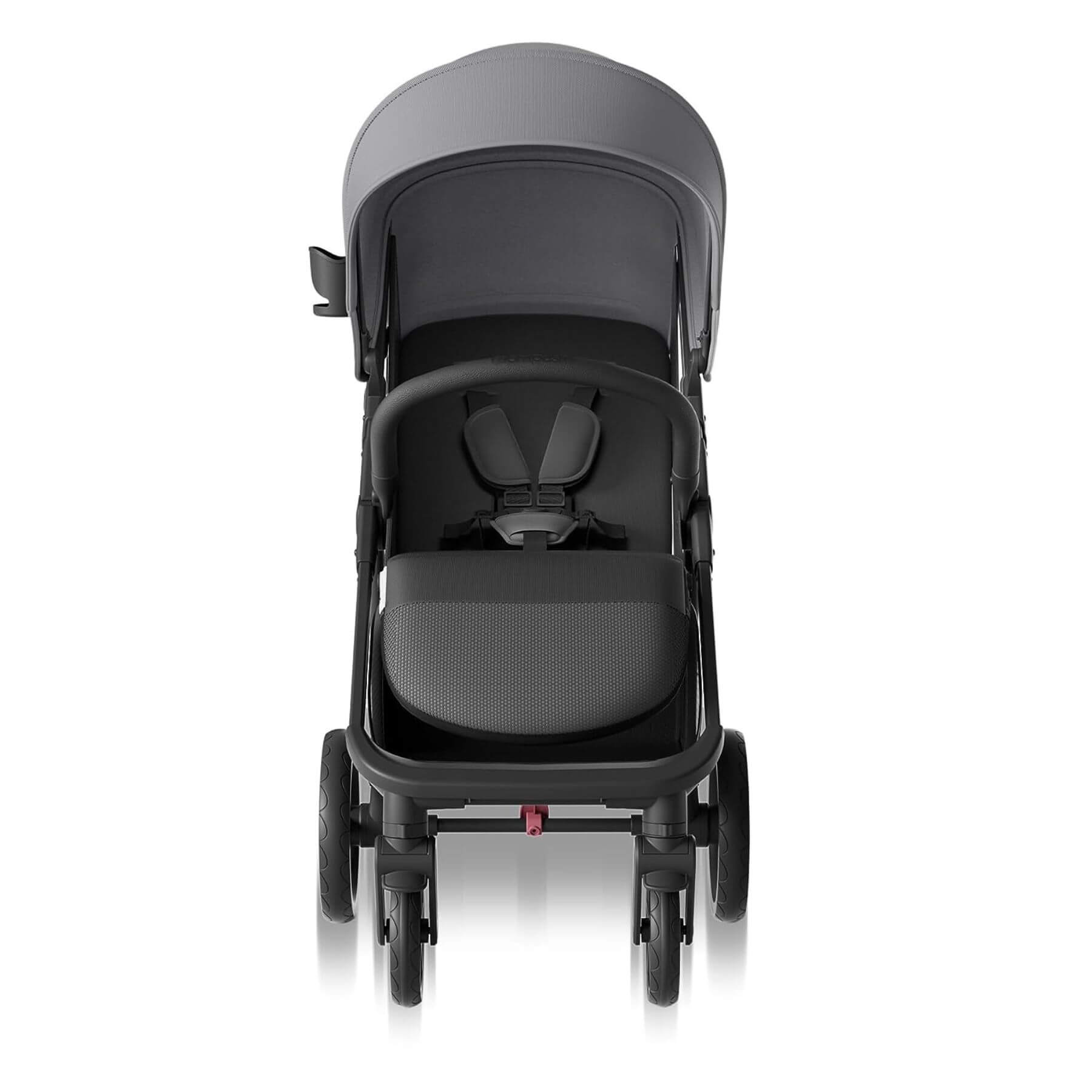 Front View of Mompush Nova Baby Stroller Grey