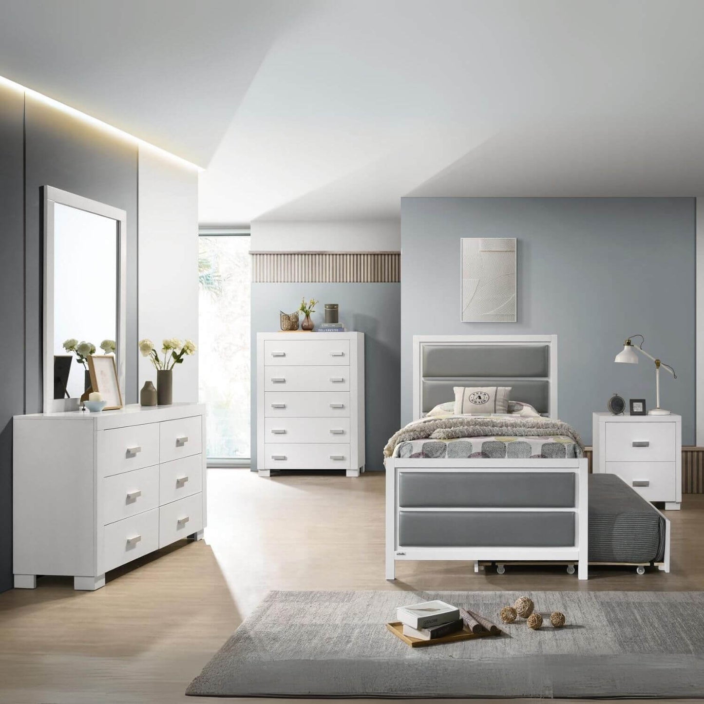Orbelle 6 Drawer Dresser White - Lifestyle