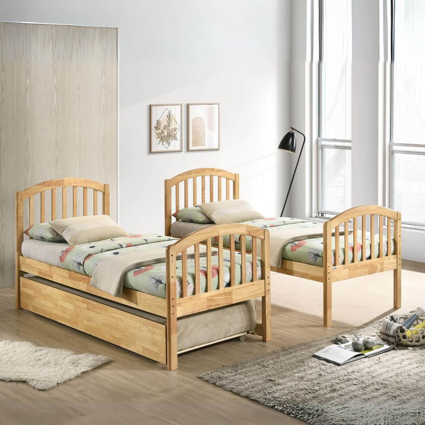 Orbelle Bunk Bed Twin over Twin Model 450 Natural - Lifestyle
