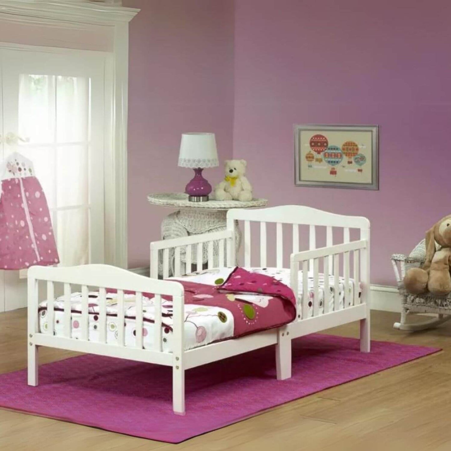 Orbelle Contemporary Toddler bed French White