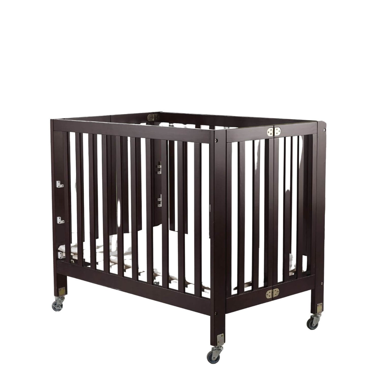 Orbelle Roxy Three Level Mini Portable Crib Espress