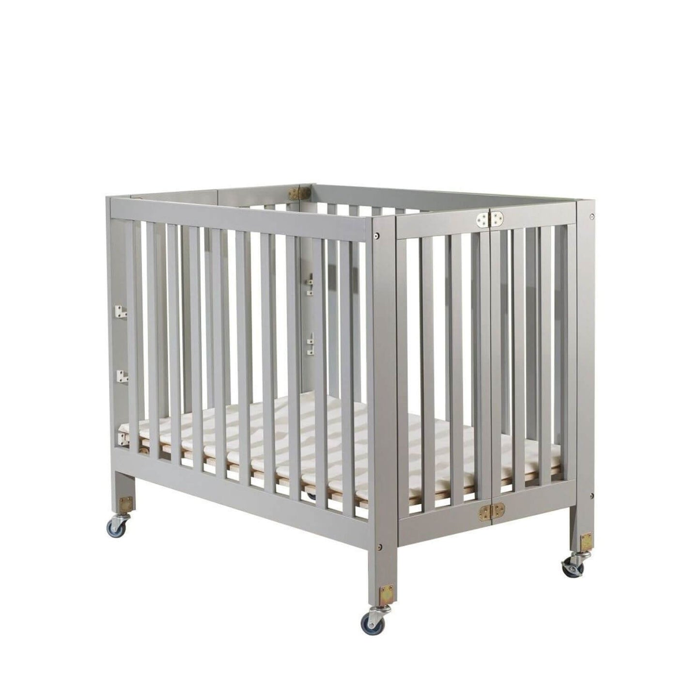 Orbelle Roxy Three Level Mini Portable Crib Gray