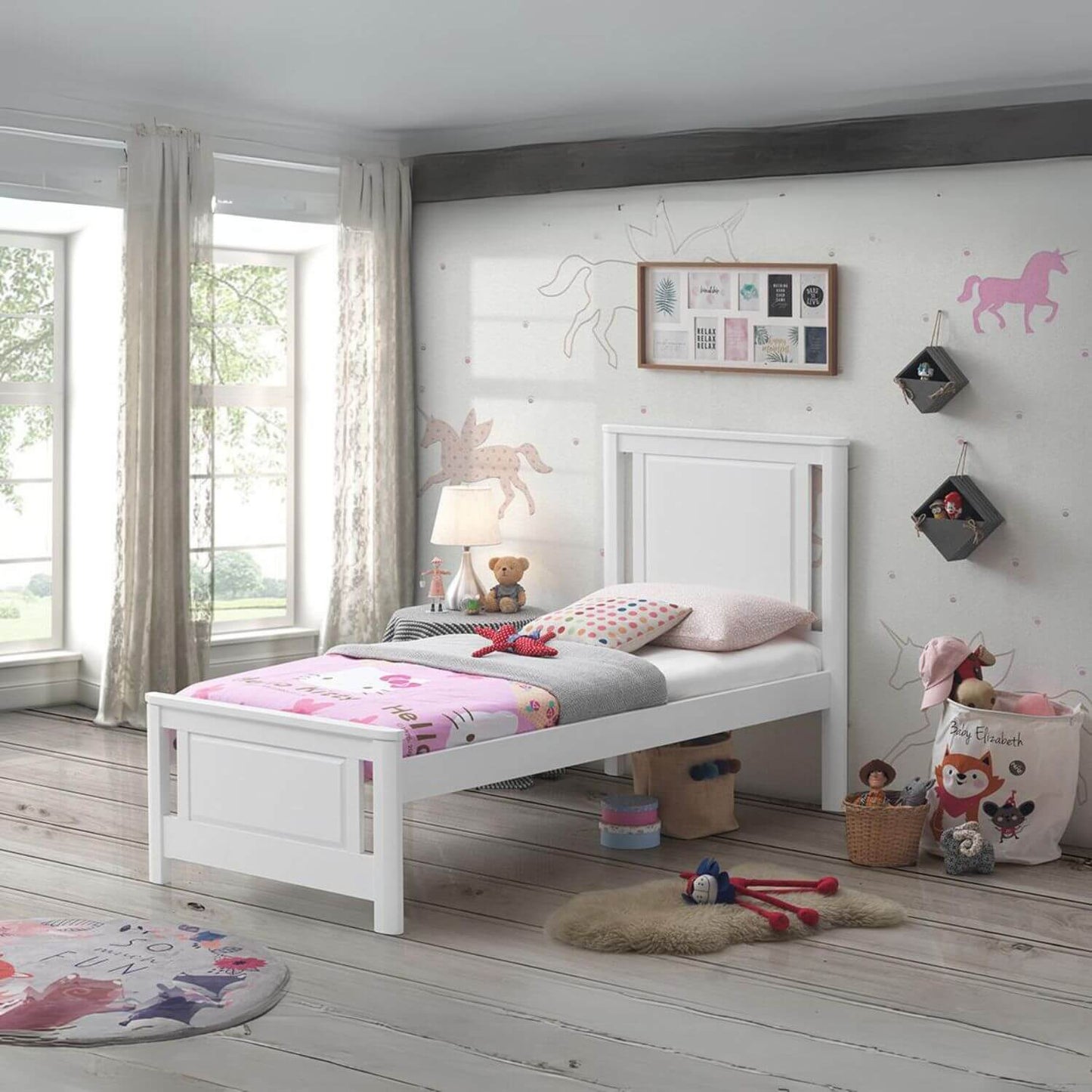 Orbelle Teen Bed Model 301 White - Lifestyle