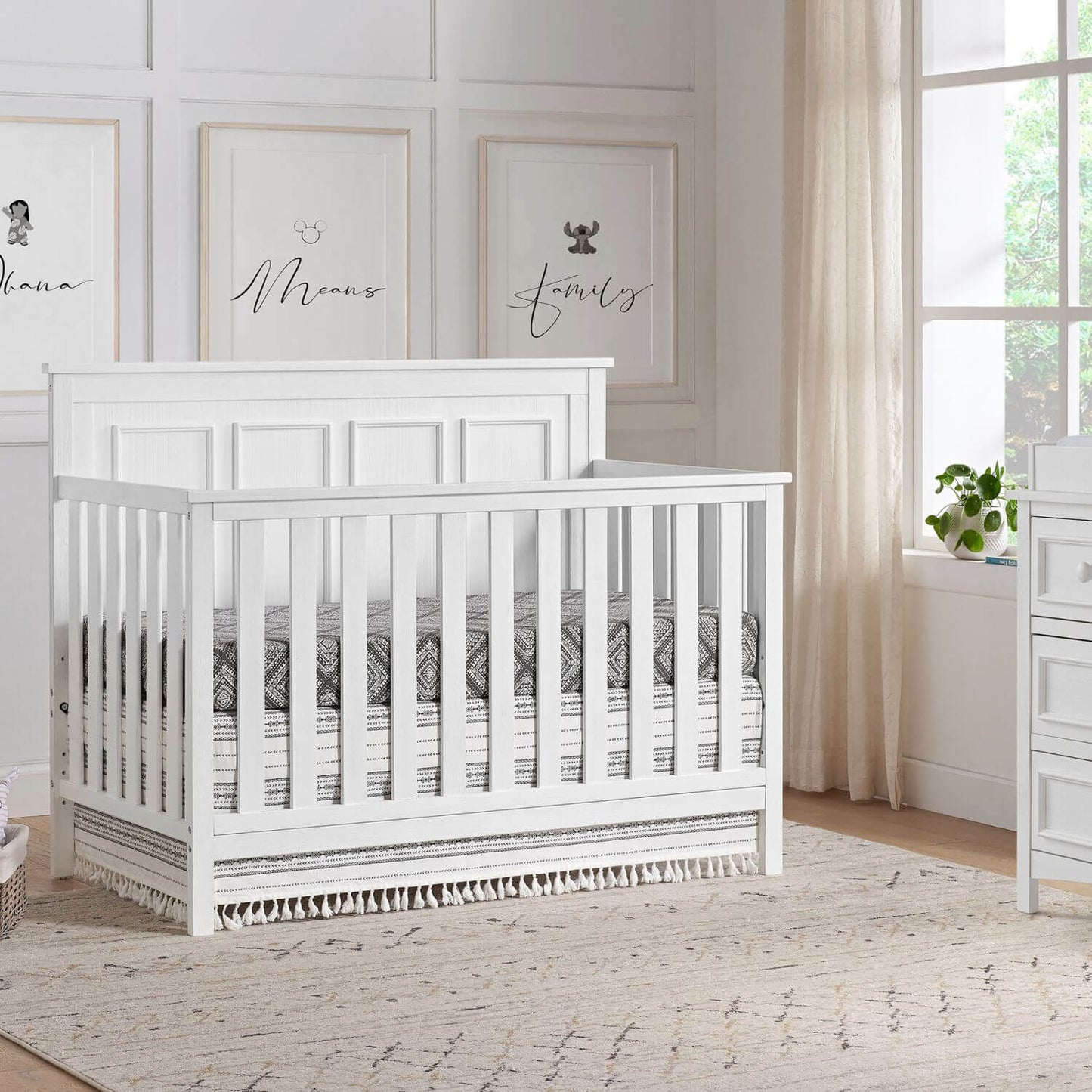Oxford Baby Bennett Full Bed Conversion Kit | Rustic White