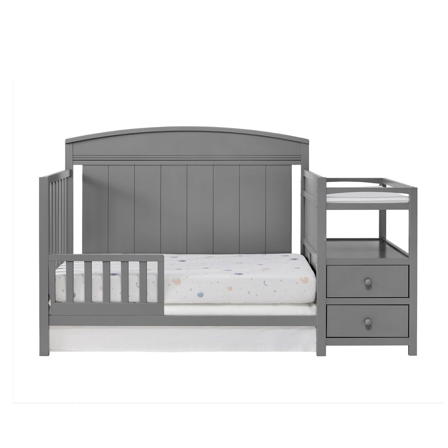 Oxford Baby Pearson Crib and Changer Combo | Dove Gray