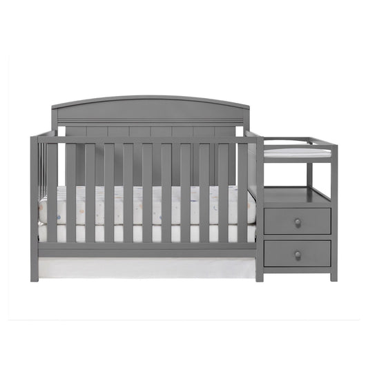 Oxford Baby Pearson Crib and Changer Combo | Dove Gray