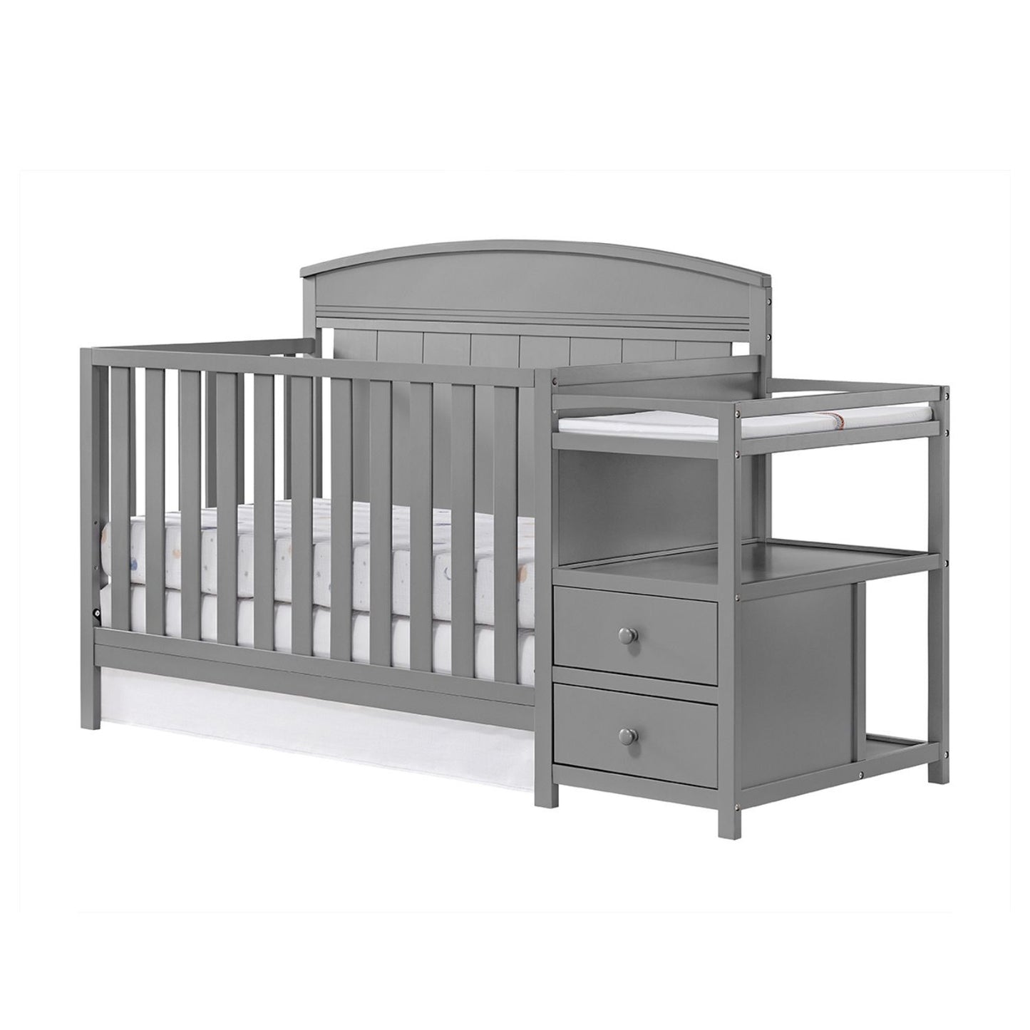 Oxford Baby Pearson Crib and Changer Combo | Dove Gray