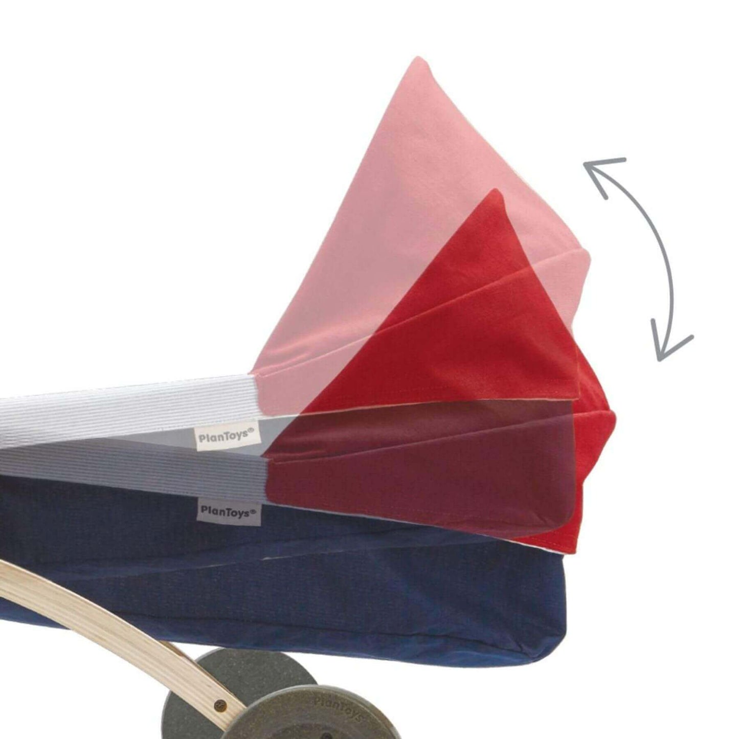 Close-up of PlanToys Doll Stroller