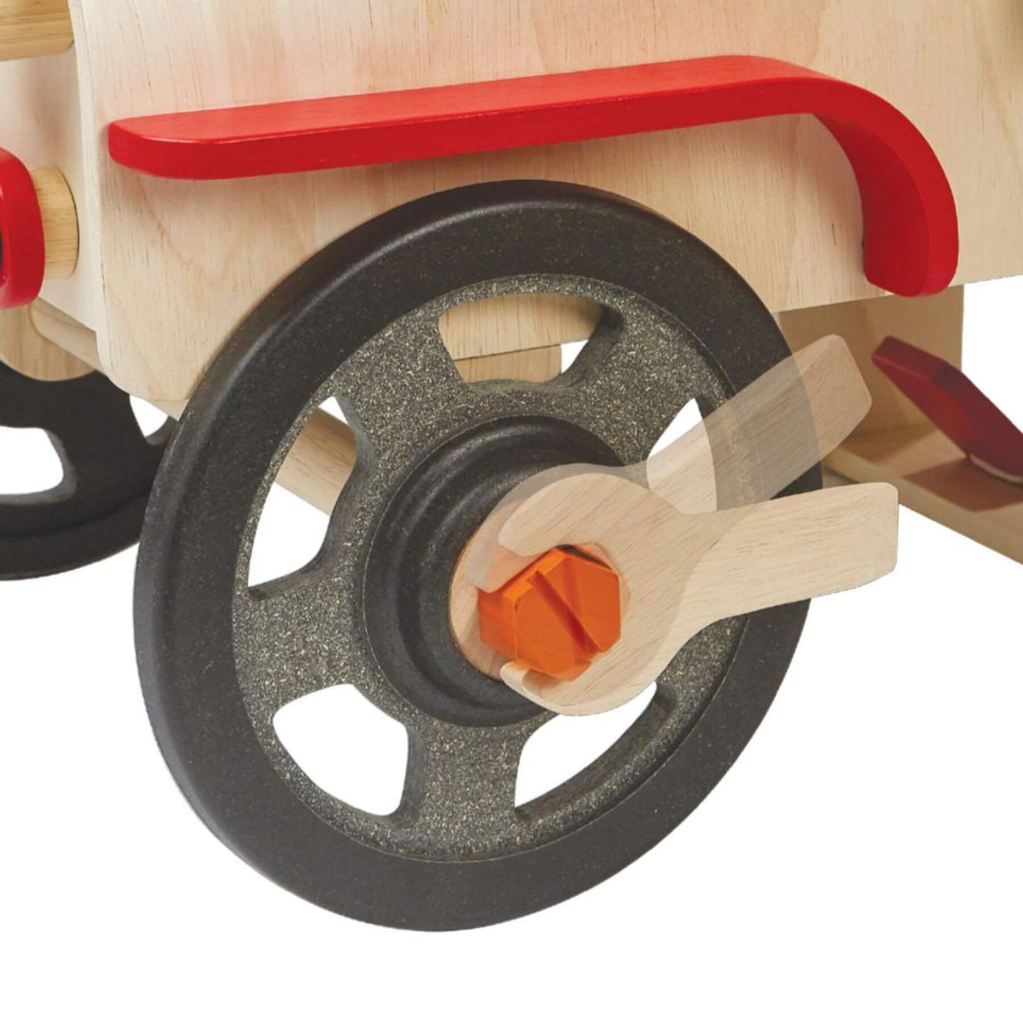 Close-up of PlanToys Motor Mechanic