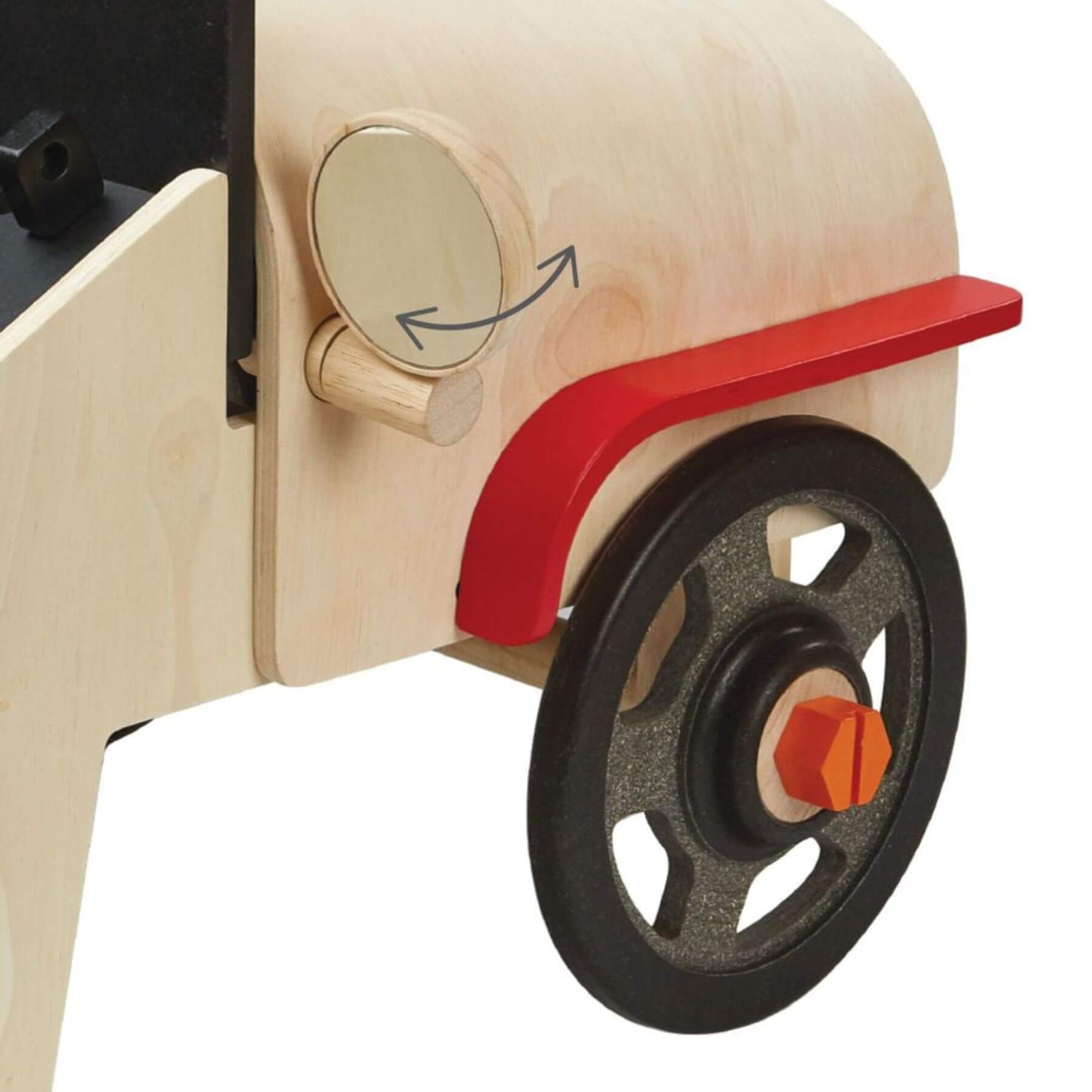Close-up of PlanToys Motor Mechanic