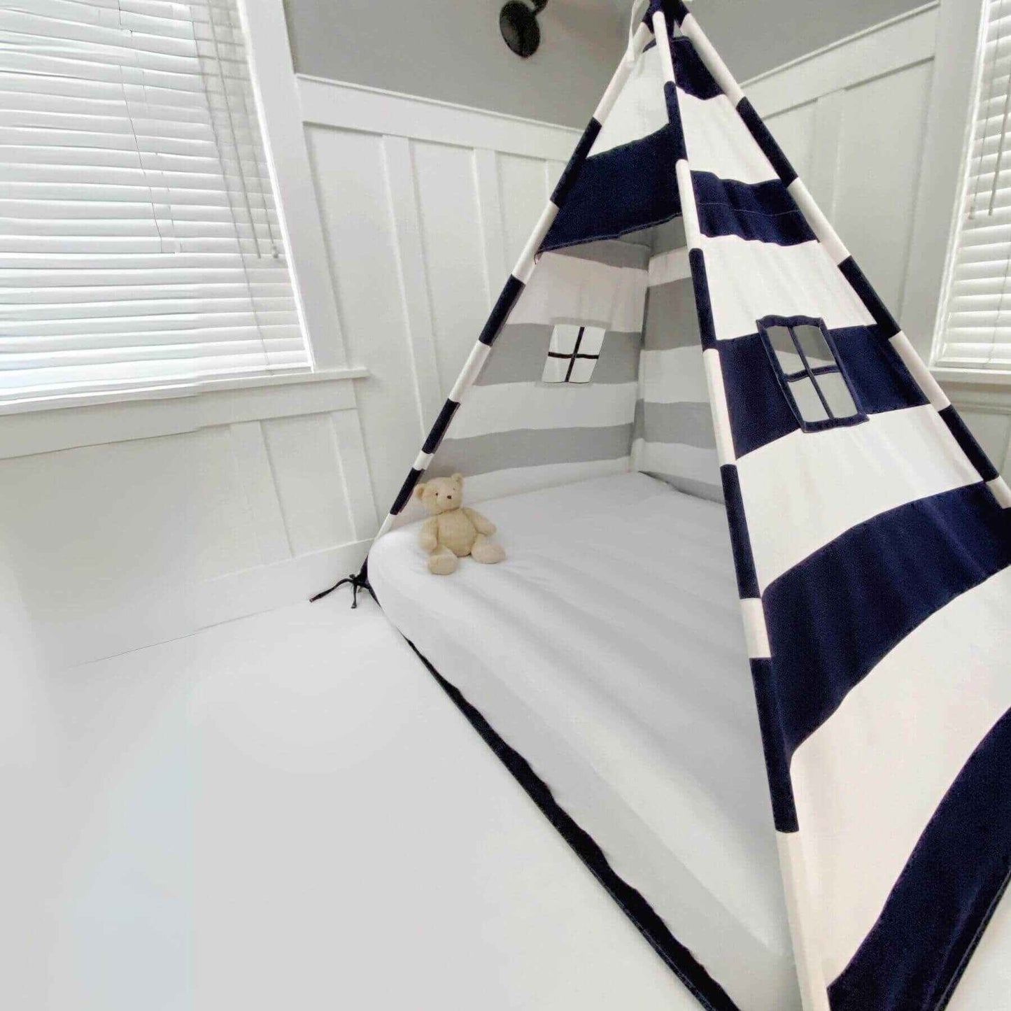 Domestic Objects Play Tent Canopy No Doors, Navy, Double/Full