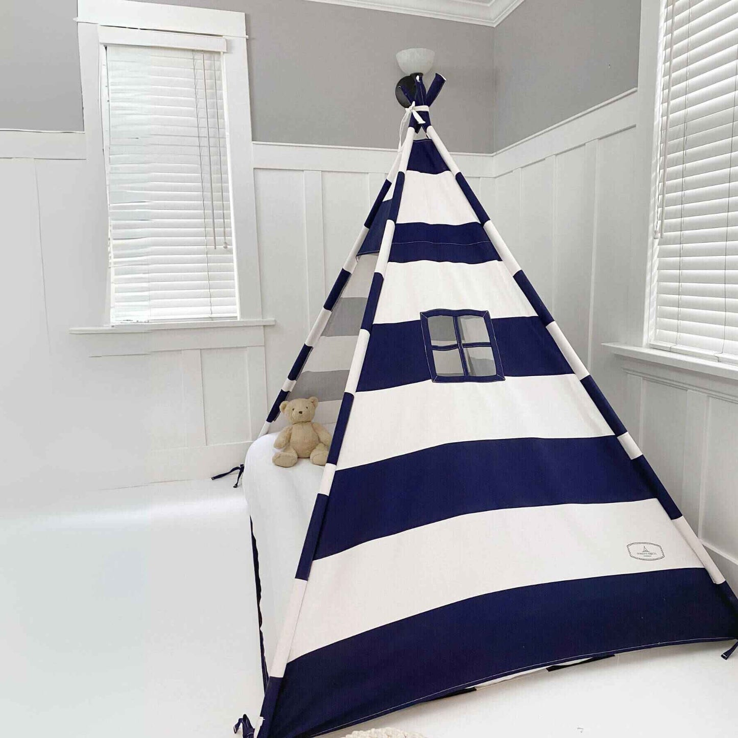 Domestic Objects Play Tent Canopy No Doors, Navy, Double/Full