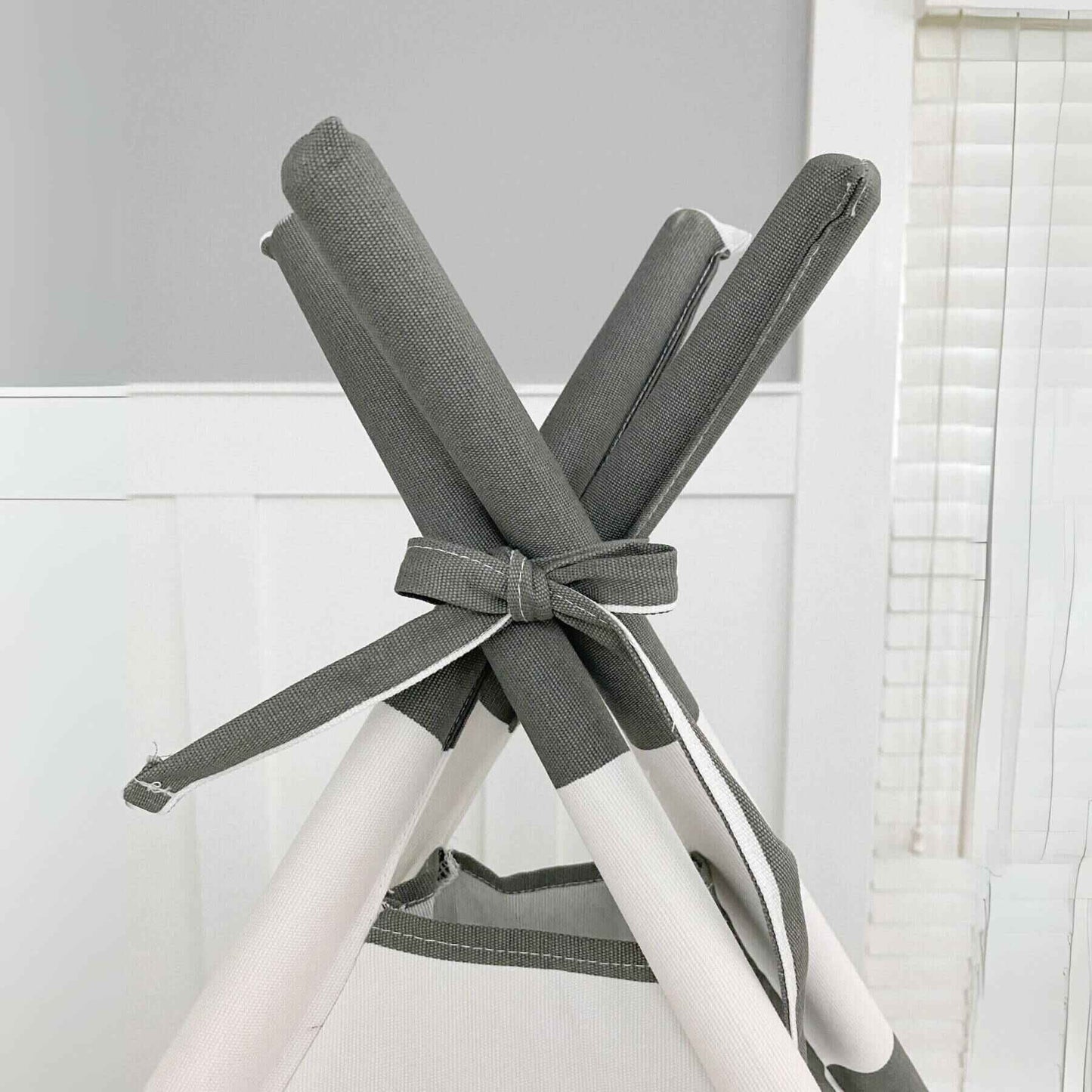 Top of Domestic Objects Play Tent Canopy No Doors, Grey, Double/Full