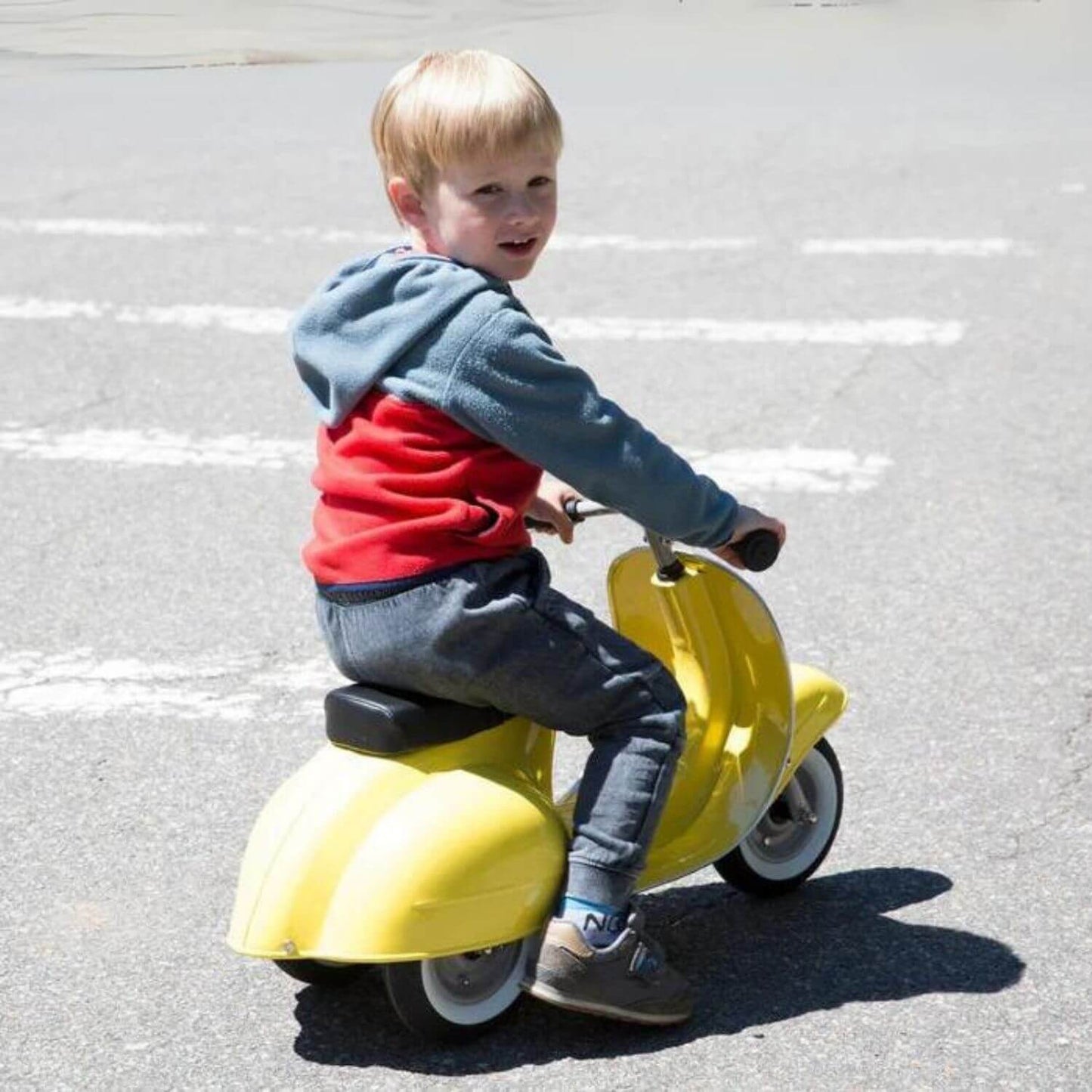 Primo Classic Ride-On Scooter Yellow - Lifestyle