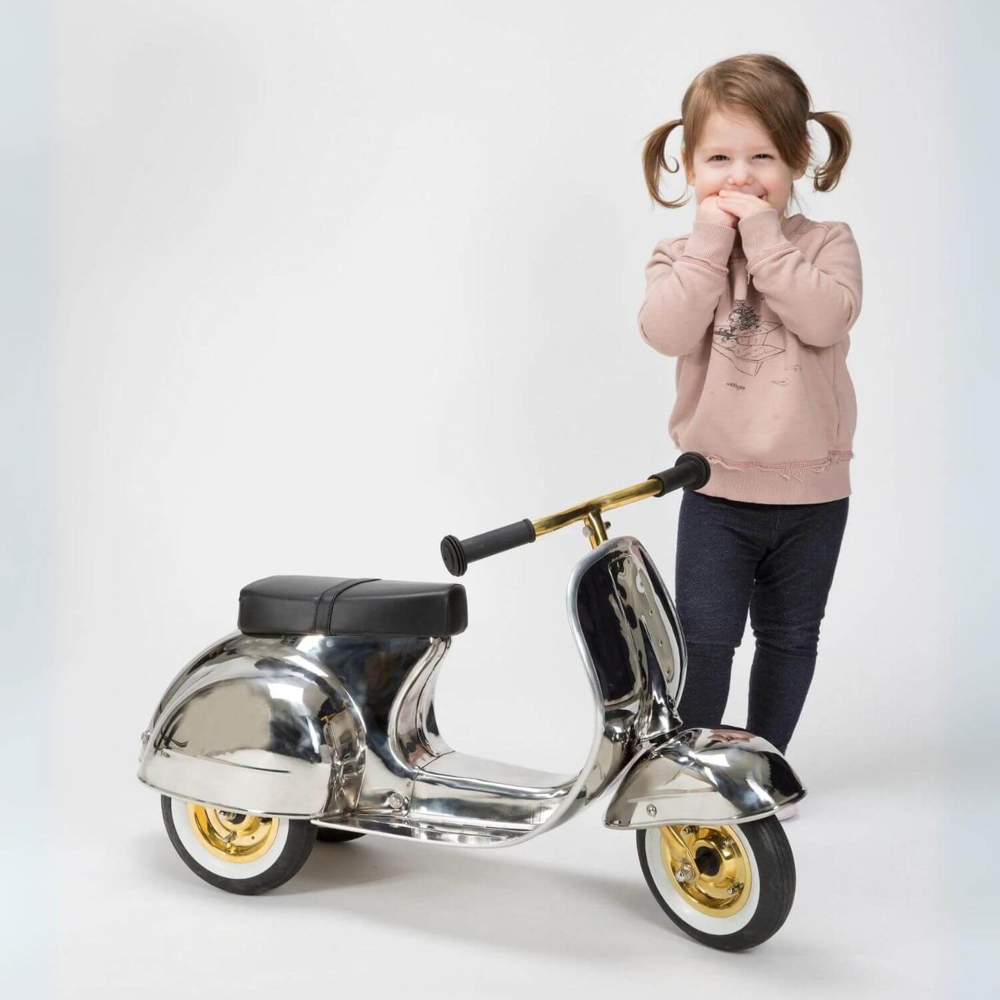 Primo Ride On Kids Toy DELUXE Stainless Steel (Limited Edition) - Lifestyle