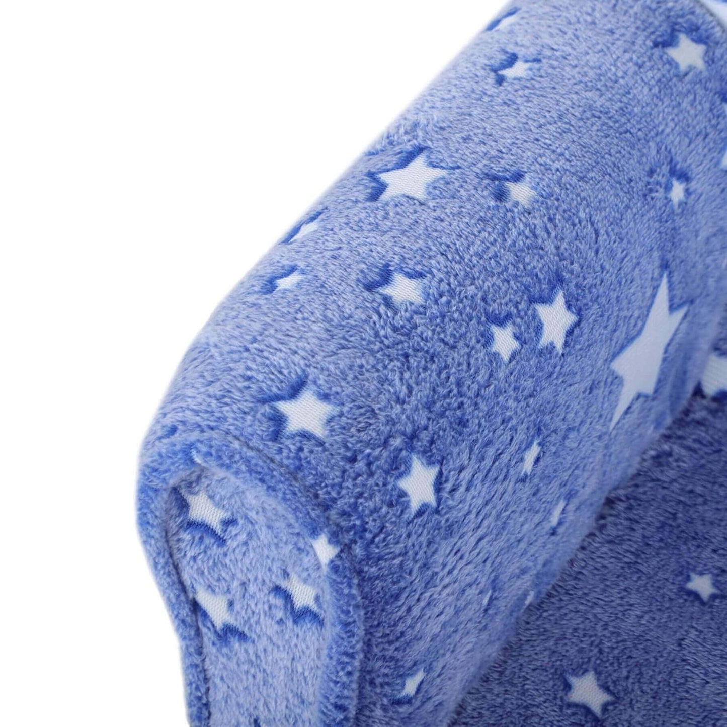 Close-up of Qaba Kids Sofa with Glowing Star Design Blue