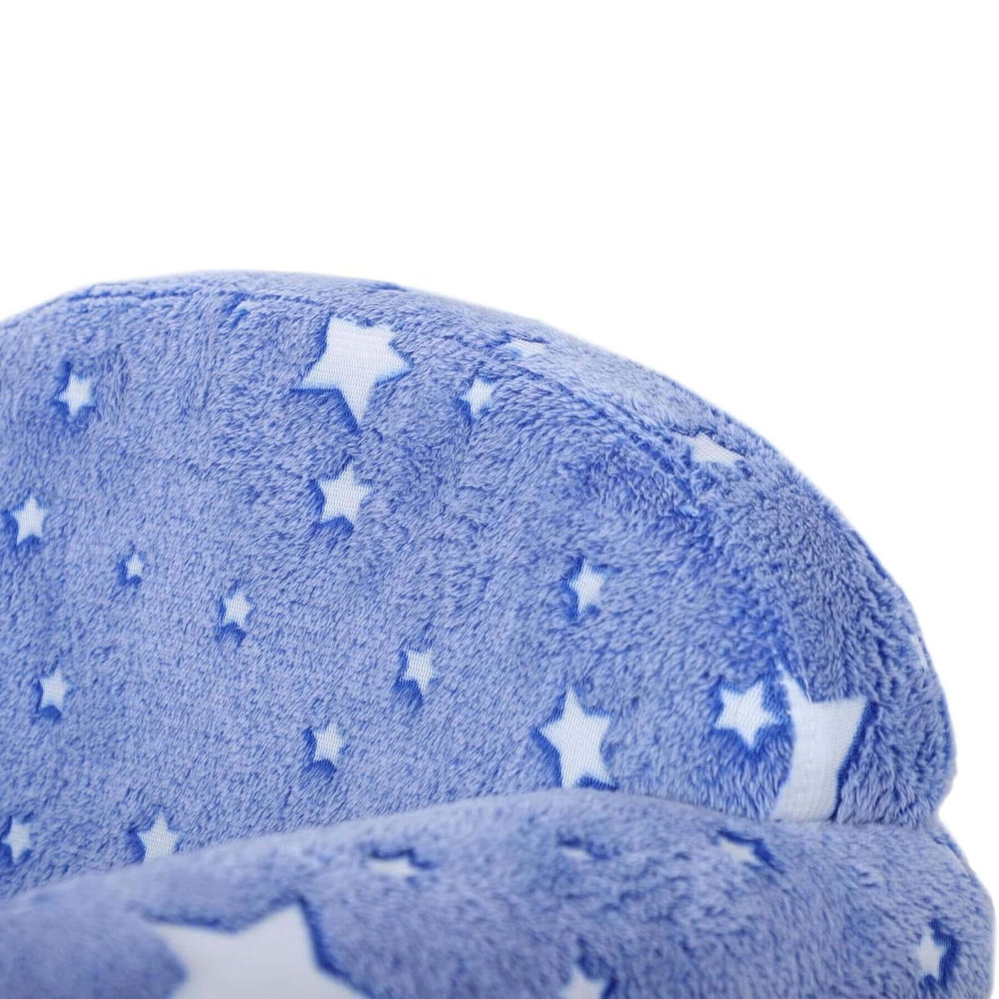 Close-up of Qaba Kids Sofa with Glowing Star Design Blue