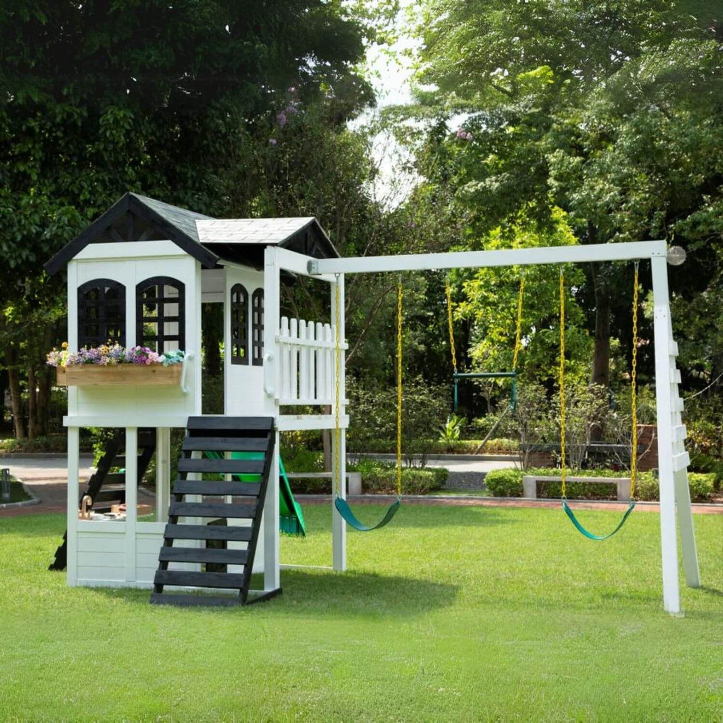 2MamaBees Reign Two Story Playhouse - Lifestyle